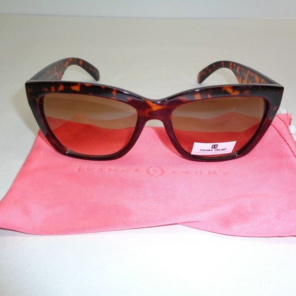 Ivanka Trump Tortoise Brown New Sunglasses - Picture 2 of 8